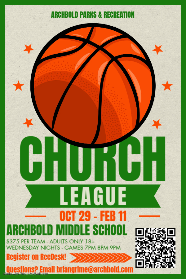 2025-26 Church League Flyer - Made with PosterMyWall